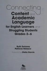 Connecting content and academic language for English learners and struggling students, grades 2-6