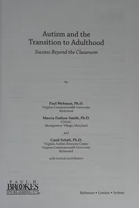 Autism and the transition to adulthood
