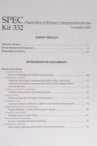 Organization of scholarly communication services