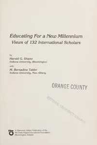 Educating for a new millennium