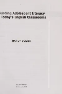 Building adolescent literacy in today's English classrooms