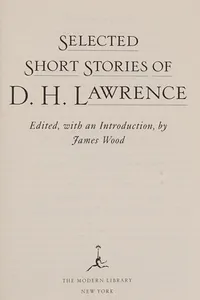 Cover of Selected short stories of D. H. Lawrence