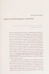 Cover of Anthropology and global counterinsurgency by John Dunham Kelly