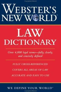 Webster's new world law dictionary