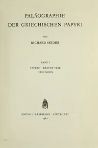Handbuch der griechischen Paläographie