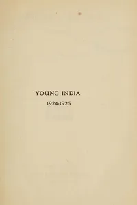 Young India, 1924-1926