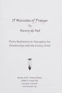 15 minutes of prayer