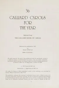36 Galliard Carols for the Year