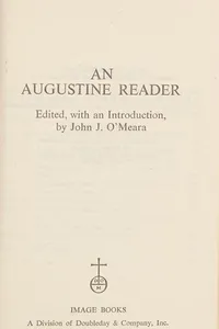 Cover of An Augustine reader by Augustine of Hippo