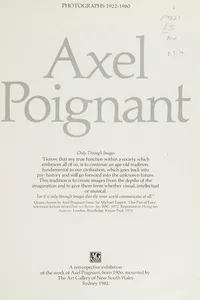Axel Poignant, photographs, 1922-1980