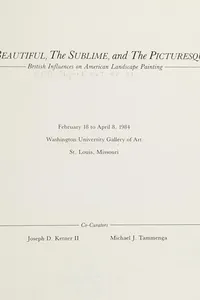 The Beautiful, the sublime, and the picturesque