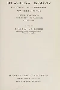 Behavioural Ecology