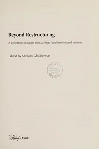 Beyond restructuring