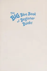 The big blue book of Beginner books
