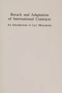 Breach and adaptation of international contracts
