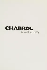 Chabrol Se Met a Table