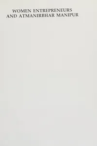 Women Entrepreneurs and Atmanirbhar Manipur