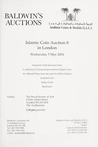 Islamic Coin Auction in London, no. 8.