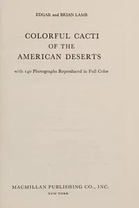 Colorful cacti of the American desert