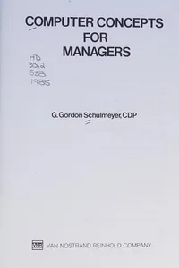 Computer concepts for managers