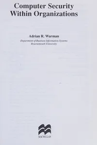 Computer security within organizations