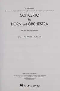 Concerto for Horn and Orchestra