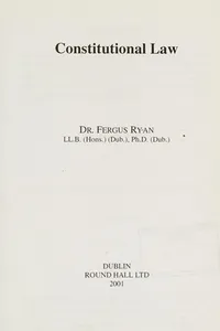 Constitutional Law (Essential Law Texts)