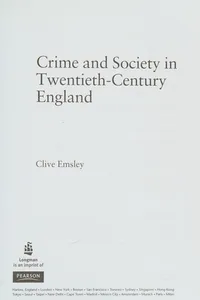 Crime and society in twentieth-century England