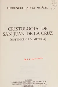 Cristología de San Juan de la Cruz