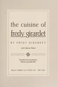 The cuisine of Fredy Girardet
