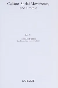 Culture, social movements, and protest