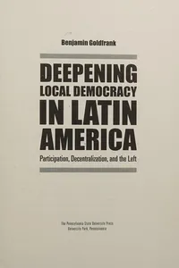 Deepening local democracy in Latin America