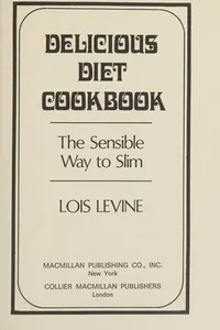 Delicious diet cookbook