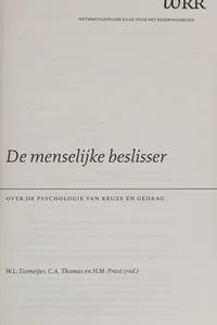 De menselijke beslisser