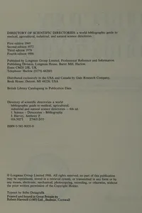 Directory of Scientific Directories (Reference on Research)