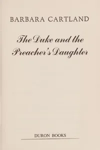 The Duke and the Preacher's Daughter