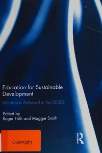 Education for Sustainable Development
