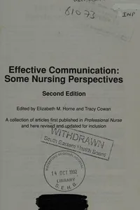 Effective Communications