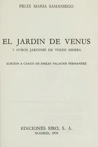 El jardín de Venus y otros jardines de verde hierba