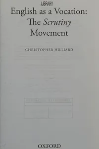 English as a Vocation