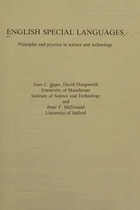 English special languages