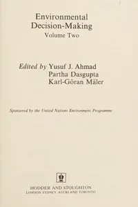 Environmental Decision Making