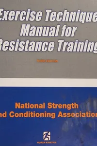 Exercise technique manual for resistance training