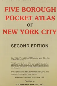 Geographia's Five Borough Pocket Atlas of New York City