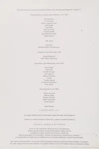 Georg Baselitz, Gemälde und Arbeiten auf Papier von 1971 bis 2004