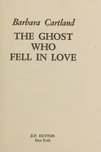 The ghost who fell in love