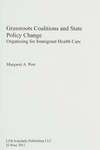 Grassroots coalitions and state policy change