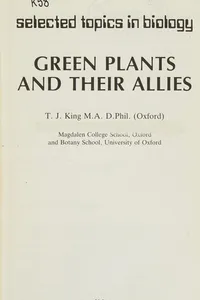 Green plants and theirallies