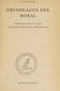 Grundlagen der Moral