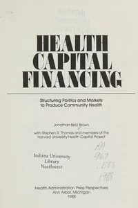 Health capital financing
